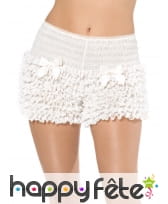 Culotte panty dentelle blanche de taille standard