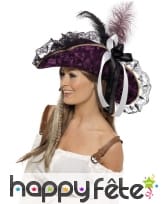 Chapeau pirate femme capitaine, image 1