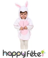 Combinaison petit lapin blanc et rose pour enfant, image 1
