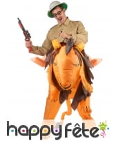 Costume Porte Moi gonflable de lion adulte, image 1