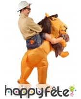 Costume Porte Moi gonflable de lion adulte, image 2
