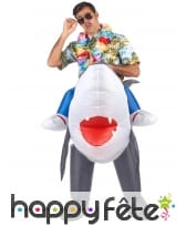 Costume Porte Moi gonflable de requin pour adulte, image 1