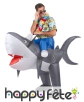 Costume Porte Moi gonflable de requin pour adulte