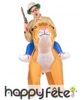 Costume Porte Moi gonflable de tigre pour adulte, image 1