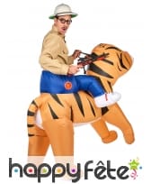 Costume Porte Moi gonflable de tigre pour adulte, image 2