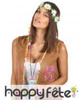 Collier pendentif peace and love multicolore, image 1