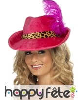 Chapeau pimp rose femme