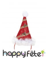 Chapeau pointu rouge de Noël, image 2