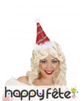 Chapeau pointu rouge de Noël