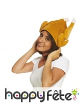 Chapeau poulet rôti pour adulte