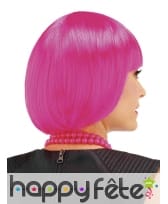 Courte perruque rose style cabaret pour enfant, image 1