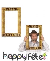 Cadre photo western wanted, 40x60cm