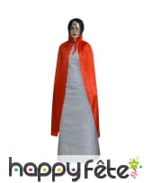 Cape rouge avec col, pour adulte