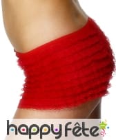 Culotte rouge avec froufrou de taille standard