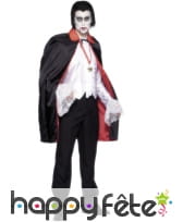 Cape réversible brillante noire rouge, image 1