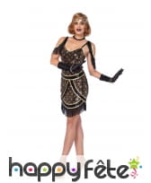 Costume robe charleston chic or noir