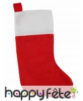 Chaussette rouge de Noël en feutrine, 37cm