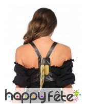 Clef remontoire dorée sur harnais pour adulte, image 1