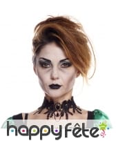 Collier ras de cou noir gothique