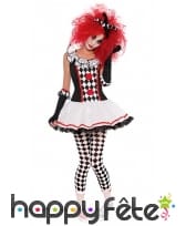 Costume robe d'adolescente arlequin