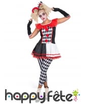 Costume robe de fou du roi pour femme