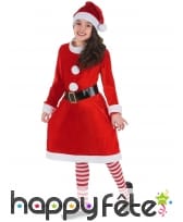 Costume robe de Mère Noël pour enfant, image 1