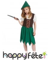 Costume robe de robin pour petite fille