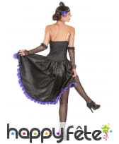 Costume robe de saloon violette et noire, image 2