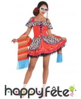 Costume robe Dia de los muertos