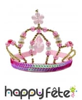 Couronne rose de princesse pour enfant