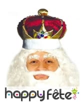 Couronne rouge de roi médiéval