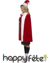 Cape rouge et blanche avec coiffe. Version luxe, image 2