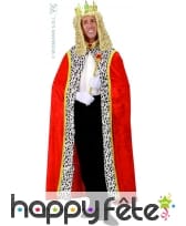 Cape royale en velours rouge