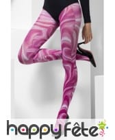 Collants rose effet javel