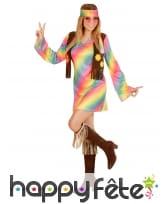 Costume Robe hippie aux coloris pastels, image 1