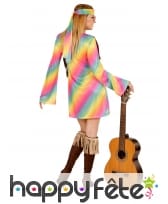 Costume Robe hippie aux coloris pastels, image 2