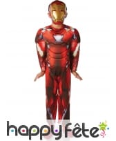 Costume rembourré Iron Man luxe pour enfant