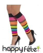 Chaussettes résilles multiclores néon
