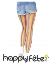 Collants résilles multicolores pour adulte, image 1