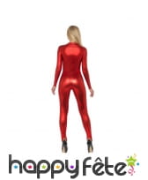 Combinaison rouge moulante intégrale pour femme, image 2