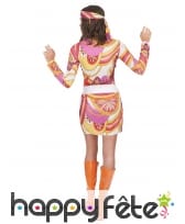 Costume robe mi cuisse avec motifs hippies, image 2