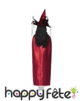 Cape réversible noire rouge pour femme, image 2