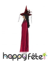 Cape réversible noire rouge pour femme, image 1