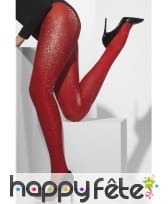 Collants rouges paillettes