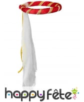 Coiffe ruban rouge médiéval