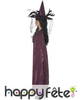 Cape réversible violette et noire, pour femme, image 1