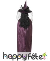 Cape réversible violette et noire, pour femme, image 2