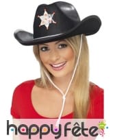 Chapeau shérif étoile lumineuse