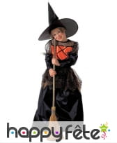 Costume sorcière robe large pour enfant