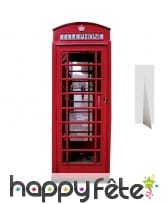 Cabine téléphonique anglaise en carton plat